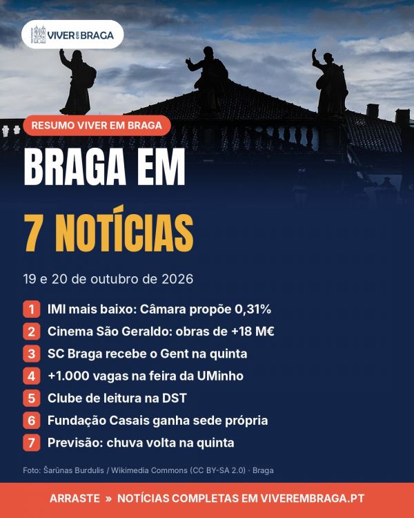 📰 BRAGA EM 7 NOTÍCIAS | 19 e 20 de outubro de 2026 Arraste para o lado 👉 e fique por dentro do que mexe com a…