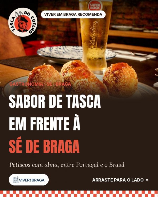 Sabor de tasca em frente à Sé de Braga 🐰🍽️ A @tascadocoelho junta o melhor dos petiscos de Portugal e do Bras…