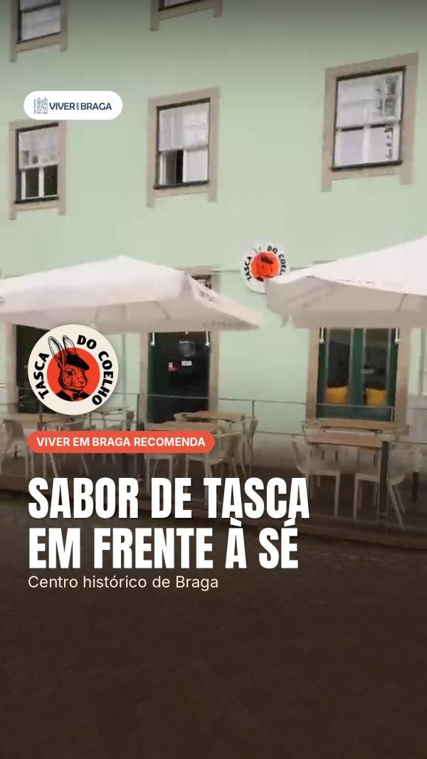 Sabor de tasca em frente à Sé de Braga 🐰🍽️ A @tascadocoelho junta o melhor dos petiscos de Portugal e do Bras…