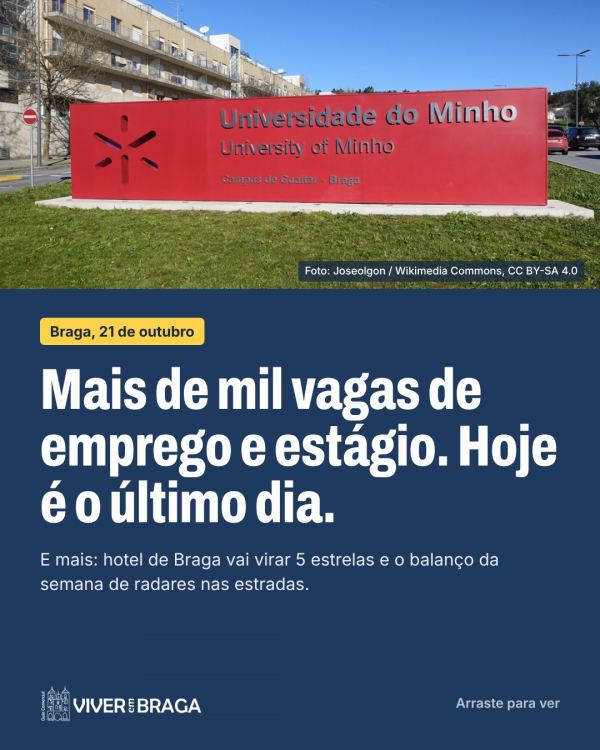 Mais de mil vagas de emprego e estágio em Braga: hoje é o último dia EMPREGO A START POINT Summit '26, feira …