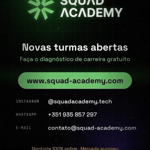 Saiba mais em @squadacademy.tech