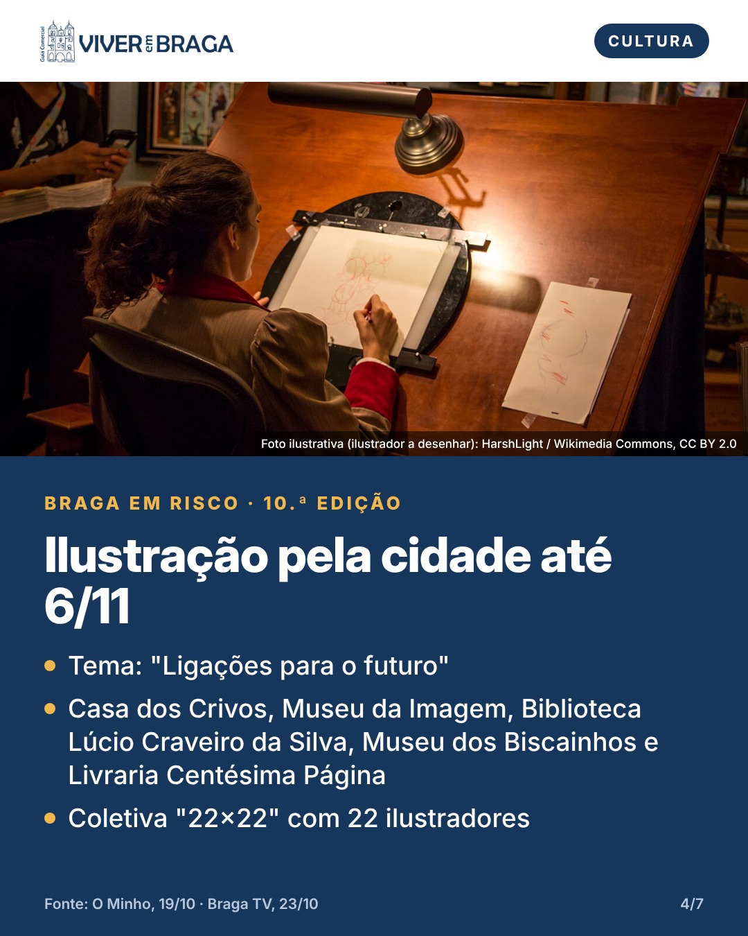 Braga em Risco: ilustração pela cidade até 6/11