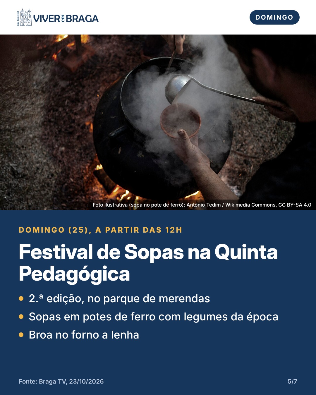 Festival de Sopas na Quinta Pedagógica