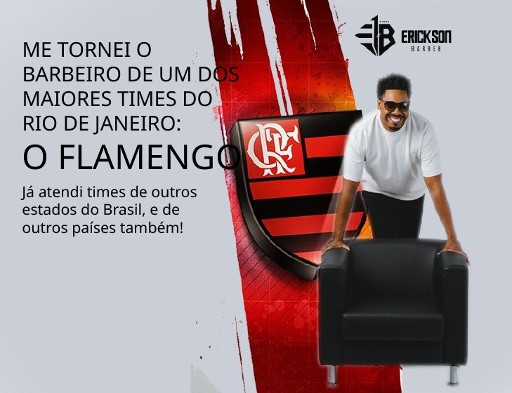 Erickson, barbeiro oficial do Flamengo