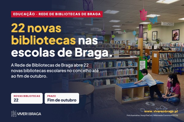 Braga Ganha 22 Bibliotecas Escolares