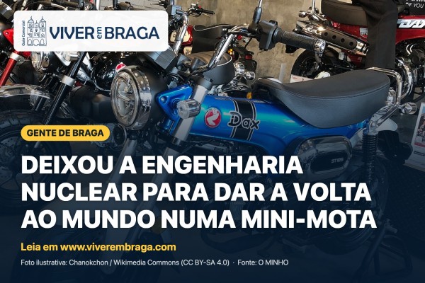 De Braga Para O Mundo Numa Mini Mota